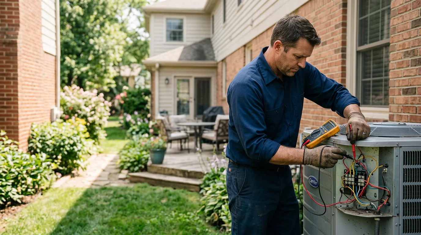 HVAC technician working near Andrews, NC